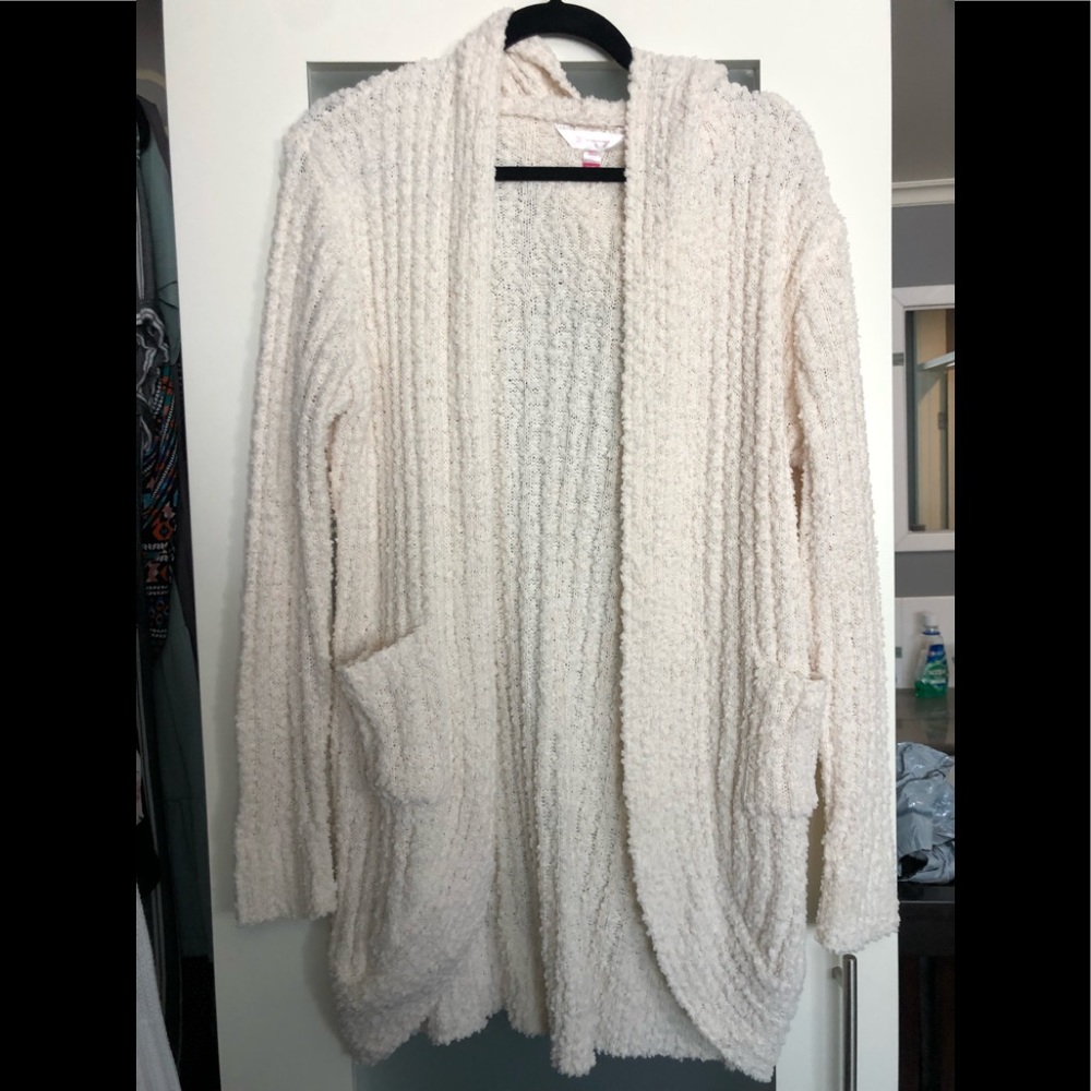 Hooded sweater by No Boundaries. Cream color new with tags size XL